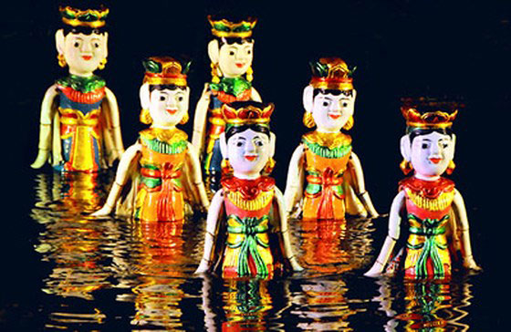 Teatrul de marionete pe apă Hanoi Vietnam (exclusiv la Iași), Marionetele vietnameze pe apă      